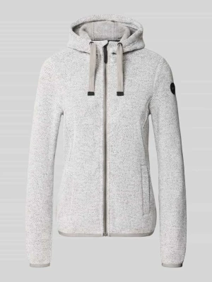 Bluza dresowa z kapturem z logo, krój regular fit G.I.G.A. DX Złamany biały
