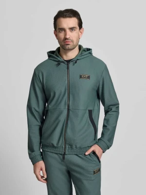 Bluza dresowa z naszywką z logo, krój regular fit EA7 Emporio Armani