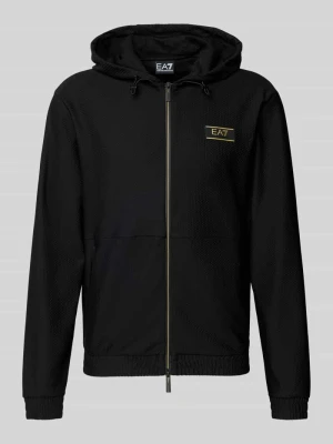 Bluza dresowa z naszywką z logo, krój regular fit EA7 Emporio Armani