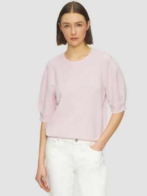 Bluza dresowa z plisowanymi detalami s.Oliver różowy