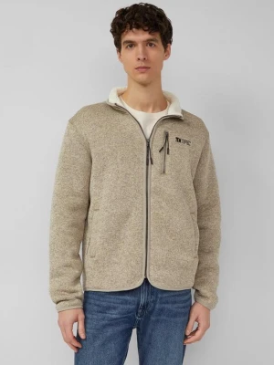 Bluza dresowa z pluszową podszewką o dzianinowym wyglądzie s.Oliver beżowy