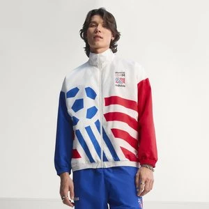 Bluza dresowa z tkaniny plecionej z grafiką Adidas