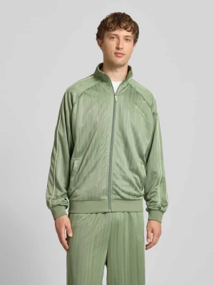 Bluza dresowa z wysoką stójką, krój regular fit Karl Kani Oliwkowy
