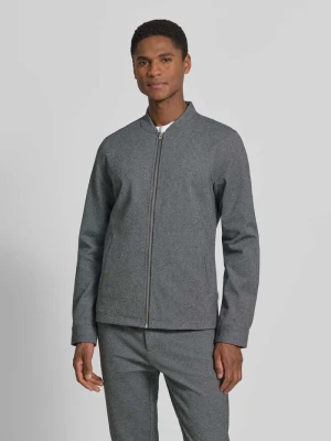 Bluza dresowa z wysoką stójką, krój regular fit lindbergh Jasnoszary
