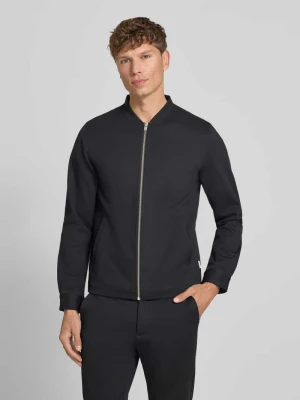 Bluza dresowa z wysoką stójką, krój regular fit lindbergh Czarny