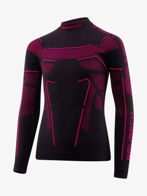 Bluza dziecięca Brubeck Thermo Junior - black/fuchsia