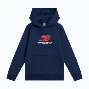 Bluza dziecięca New Balance BB Stacked Logo Hoodie nb navy