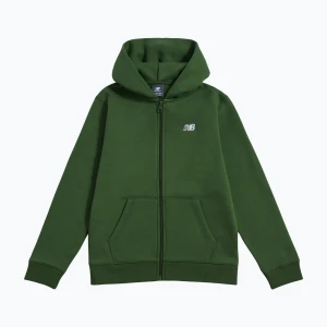 Bluza dziecięca New Balance Brush Back Small Logo Full Zip Hoodie dark alpine green