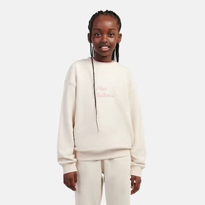 Bluza dziecięca New Balance LAKG0203BIS – beżowa