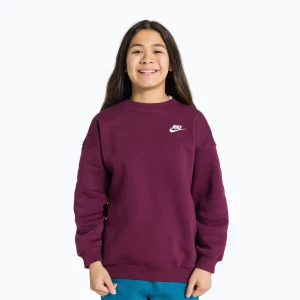 Bluza dziecięca Nike Sportswear Club Fleece bordeaux/white