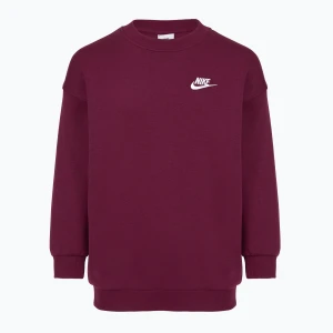 Bluza dziecięca Nike Sportswear Club Fleece bordeaux/white Bordowy