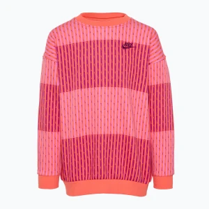 Bluza dziecięca Nike Sportswear Club Fleece light wild mango/light wild mango/hot fuchsia