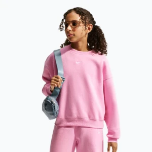 Bluza dziecięca Nike Sportswear Studio pink rise / white