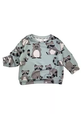 Bluza dziecięca raccoon print