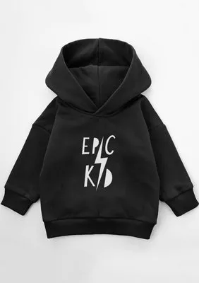 Bluza dziecięca z kapturem ''Epic kid" Black