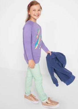 Bluza dziewczęca z bawełny organicznej bonprix