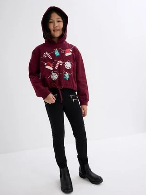 Bluza z kapturem z czystej bawełny organicznej bonprix