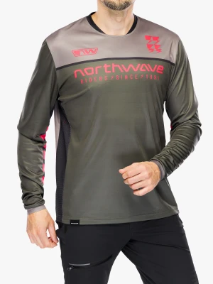 Bluza enduro Northwave Edge 2 Jersey Long Sleeve - forest green/sand