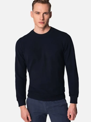 BLUZA GENAT Z OKRĄGŁYM DEKOLTEM GRANAT Recman