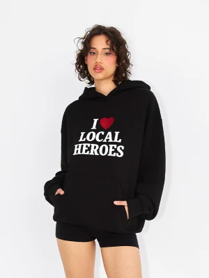 Bluza i heart lh brokatowa czarna Local Heroes