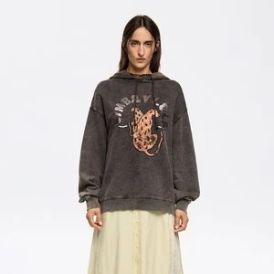 Bluza kaptur logo foliowe czarna BIMBA Y LOLA