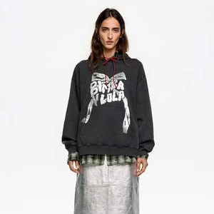 Bluza kaptur logo kokarda czarna BIMBA Y LOLA