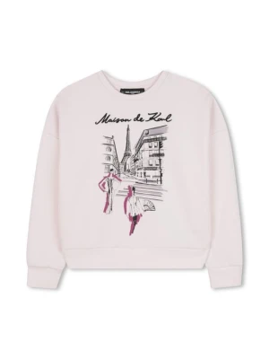 Bluza KARL LAGERFELD różowy