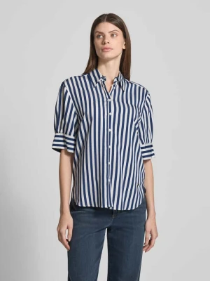 Bluza koszulowa o kroju relaxed fit z mieszanki wiskozy z rękawem o dł. 1/2 model ‘Vic’ BRAX
