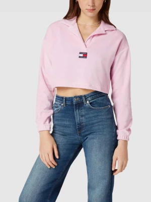 Bluza krótka z aksamitu Tommy Jeans