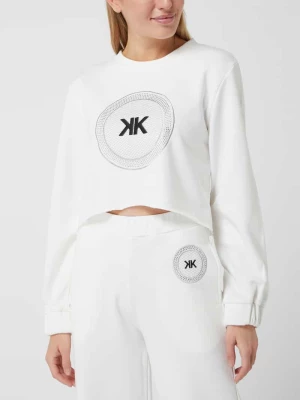 Bluza krótka z aplikacją z logo Kendall & Kylie