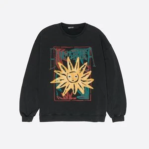 Bluza logo Sun czarna efekt sprania BIMBA Y LOLA