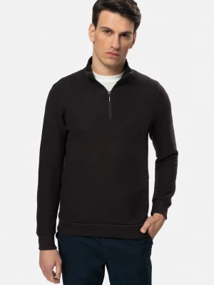 BLUZA LUDRES TROYER/TYPU TROYER BRĄZOWA Z WEŁNĄ Recman