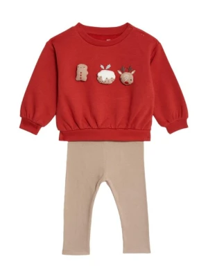 Bluza Marks & Spencer czerwony melanż