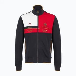 Bluza męska Aeronautica Militare 251FE2011P350 blu navy/tango red/off white
