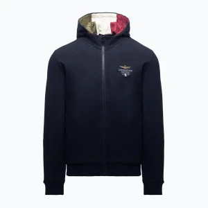 Bluza męska Aeronautica Militare 262FE2097UF00662 Hoodie blu navy Granatowy