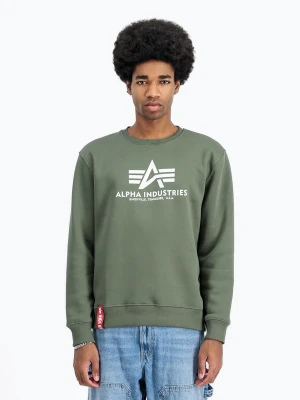 Bluza męska Alpha Industries Basic dark olive Zielony
