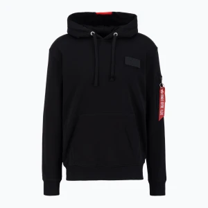 Zdjęcie produktu Bluza męska Alpha Industries Red Stripe Hoodie black