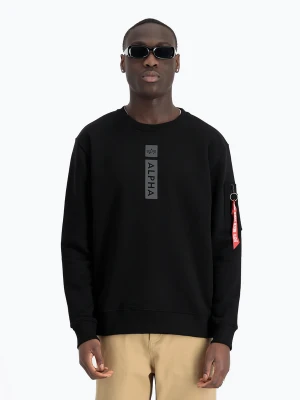 Bluza męska Alpha Industries Reflective Print Sweater black