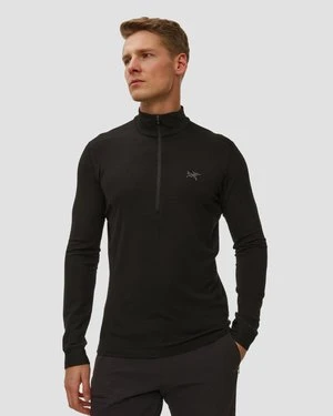 Bluza Męska Arcteryx Rho Merino Wool Zip Neck Men Czarna