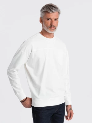 Bluza męska bez kaptura z kieszonką - kremowa V1 B1277
 -                                    L