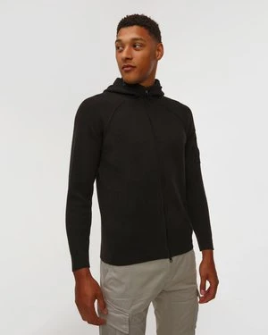 Zdjęcie produktu Bluza Męska C.p. Company Lambswool Grs Hooded Full Zip Sweater Czarna