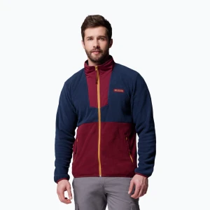 Bluza męska Columbia Sequoia Grove FZ Fleece rich wine/collegiate navy