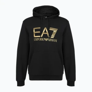 Bluza męska EA7 Emporio Armani Train Logo Series Big Logo Hoodie black