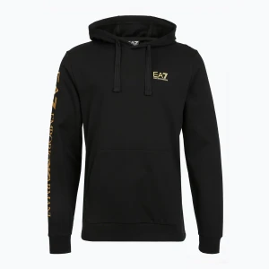Zdjęcie produktu Bluza męska Emporio Armani EA7 Train Logo Series Extended Logo Hoodie black/gold
