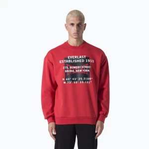 Bluza męska Everlast Streetwear Crewneck red/black