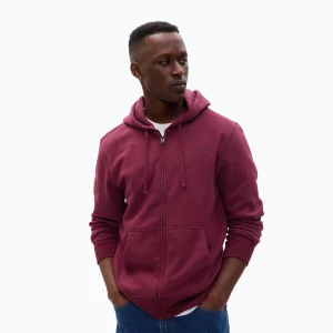 Bluza męska GAP Fullzip Logo Hoodie deep garnet red