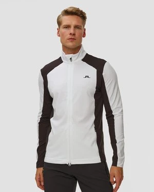 Bluza Męska J.lindeberg Banks Zip Mid Layer Biała J Lindeberg