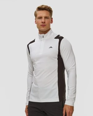 Bluza Męska J.lindeberg Lukas Quarter Zip Mid Layer Biała J Lindeberg