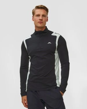 Bluza Męska J.lindeberg Lukas Quarter Zip Mid Layer Granatowa J Lindeberg