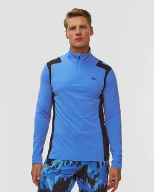 Bluza Męska J.lindeberg Lukas Quarter Zip Mid Layer Niebieski J Lindeberg